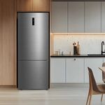 Refrigerador Midea MDRB593FGD463 Inverter Frost Free Inverse 416 L Inox Bivolt
