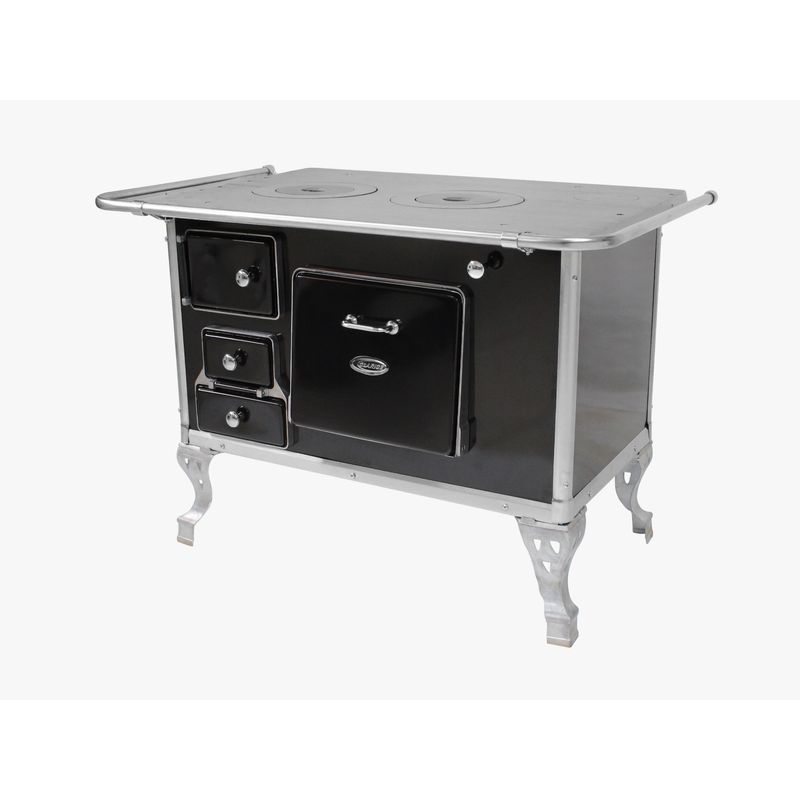 Fogão Clarice 85030001-02 N°2 L/D Chapa Ferro Fundido Lenha Preto