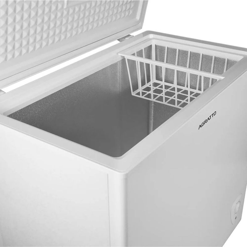 Freezer Agratto Compacto FC140-02 Horizontal 1 Porta 140 L Branco 220 V