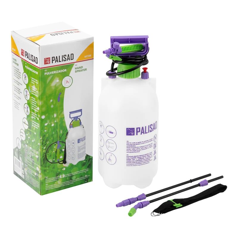 Pulverizador Palisad Com Bomba, Mangueira e Aspersor Manual 7 L
