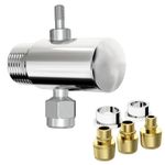 Adaptador Roco 1188 Com Regulador de Vazão Bico Universal Para Filtro 1/2' Cromado