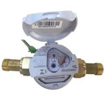 Hidrômetro Akvometer Unijato Q3 Com Conexões Inclinado 45° 3/4' 2,5 M³/h