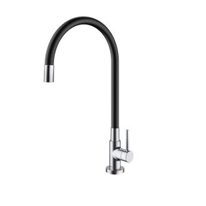 Torneira Docol Spice Mesa P/ Cozinha Chrome/Preto