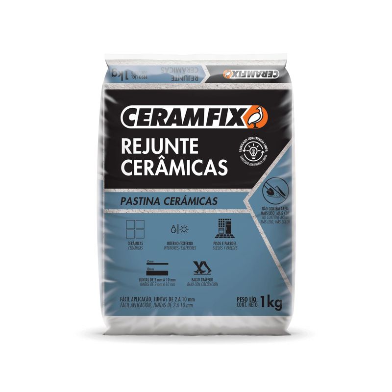 Rejunte Ceramfix Cerâmicas Novo Bege Claro 1 Kg