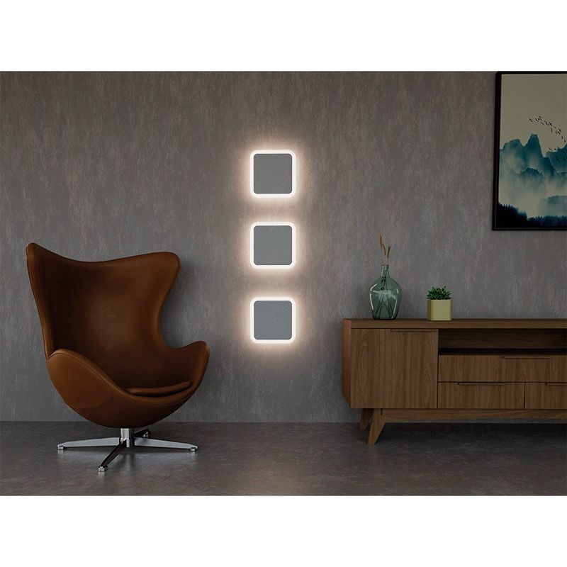 Arandela Taschibra Optic Square P/ Parede 6 W Branca