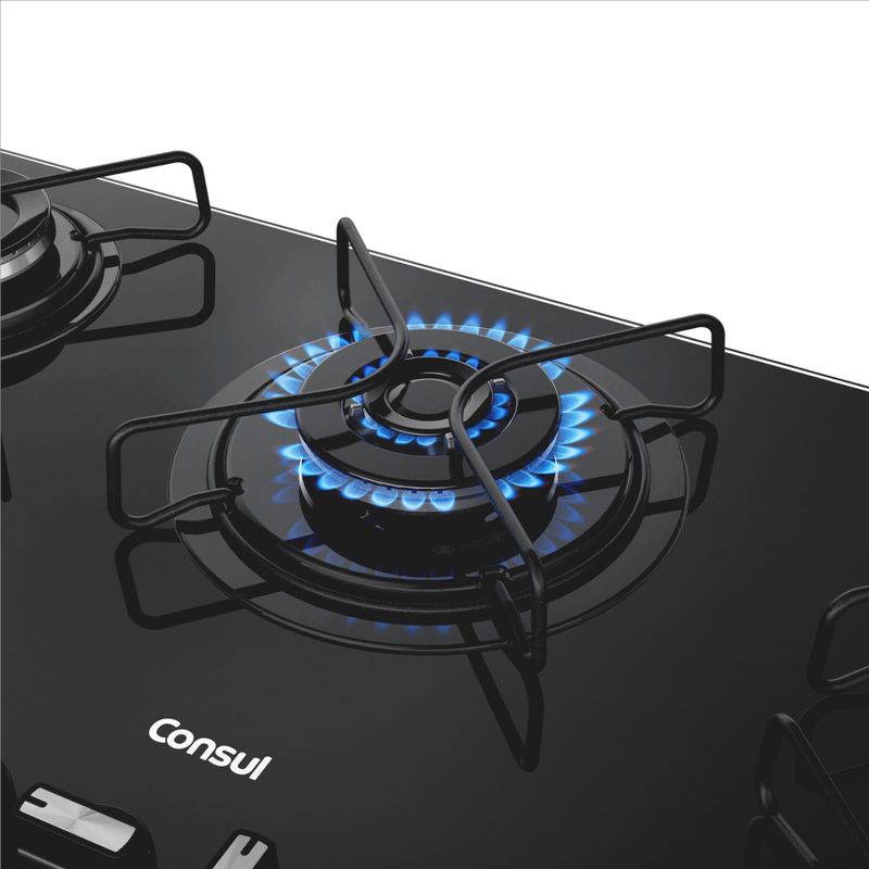 Cooktop Consul CDS75AEUNA 5 Bocas Preto Bivolt