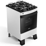 Fogão Consul CFO4ZABUNA Gás Piso 4 Bocas Branco Bivolt