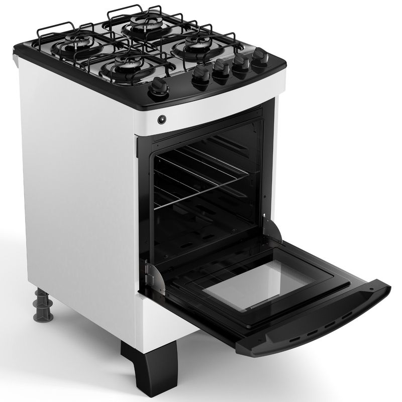 Fogão Consul CFO4ZABUNA Gás Piso 4 Bocas Branco Bivolt