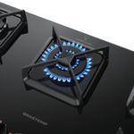 Cooktop Brastemp BDS75AEUNA Gás 5 Bocas Preto Bivolt