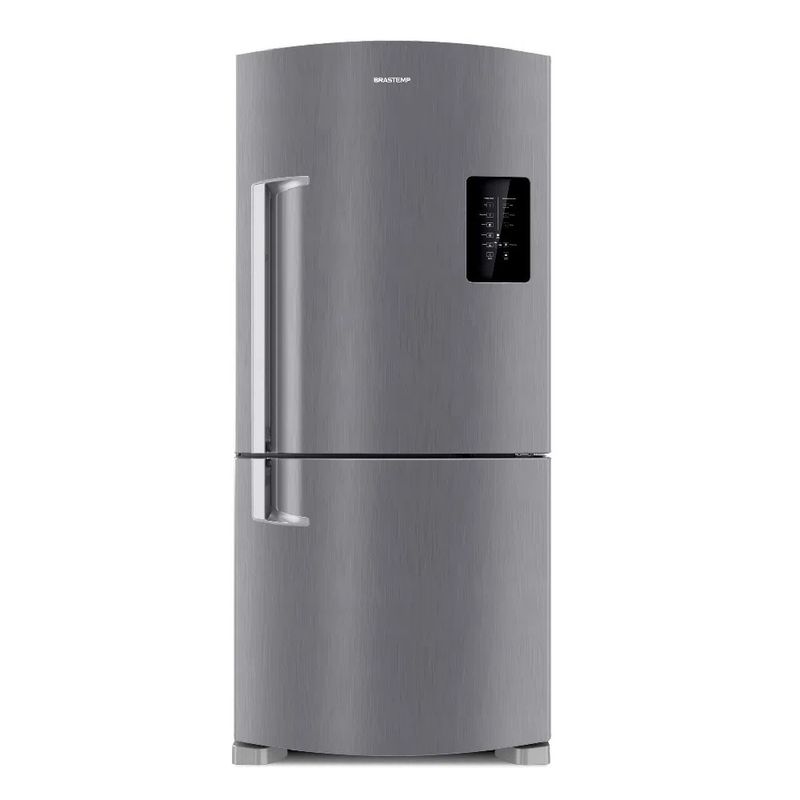Refrigerador Brastemp BRE85AKBNA Frost Free Inverse 588 L Inox 220 V