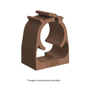 Abraçadeira Inpol Marrom PVC Para Eletroduto 1'