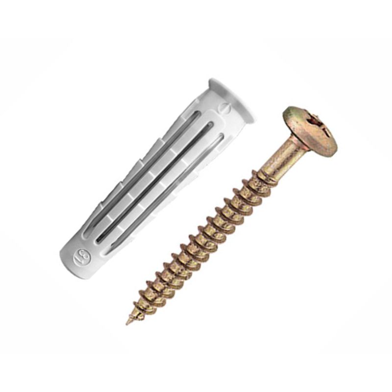 Parafuso Bemfixa Cabeça Panela Com Bucha Universal 3,5 x 40 mm 4 Peças