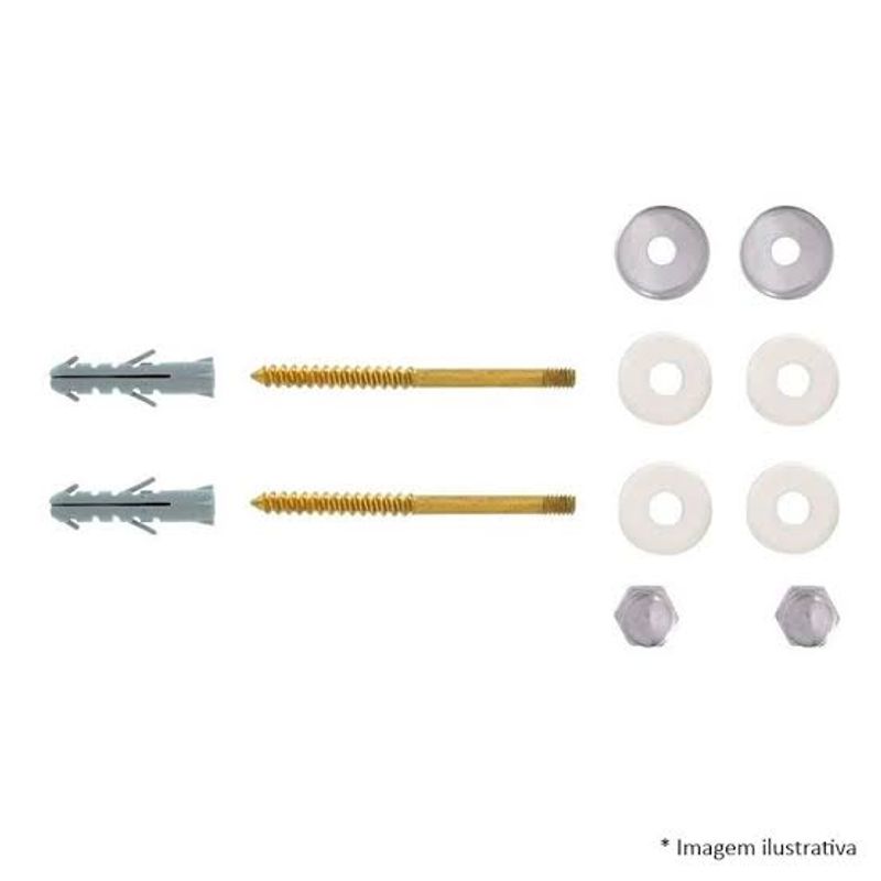 Conjunto Parafuso Incepa P/ Fixação de Bacias e Lavatórios S-10