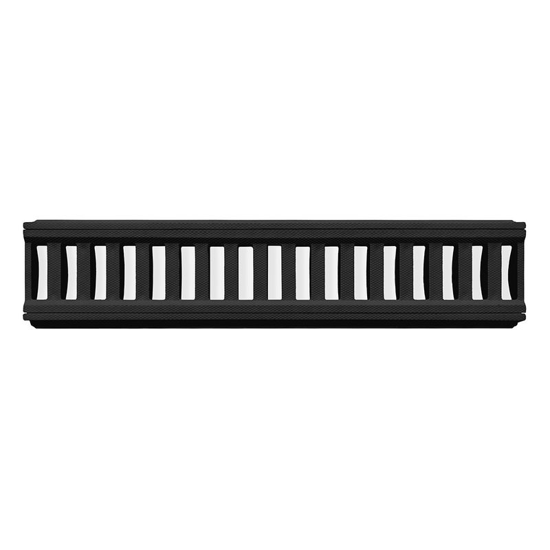 Grelha LG Mais Com Suporte Preta Plástica 10 x 50 Cm