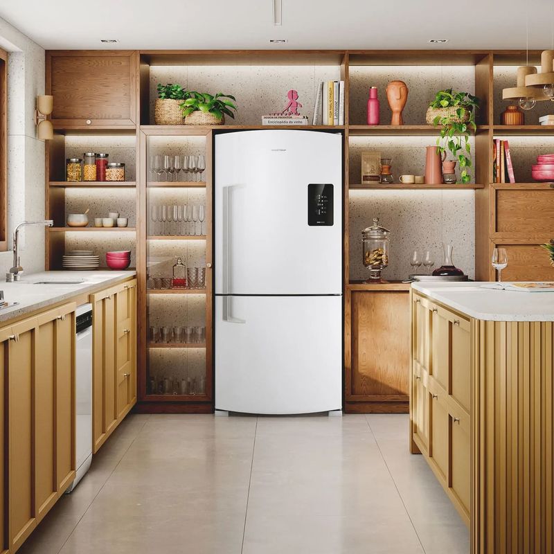 Refrigerador Brastemp BRE85MBBNA Frost Free Inverse 591 L Branco 220 V