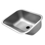 Tanque Docol 90017046004 Monobloco Lavanderia Aço Inox Acetinado 32 L 55 x 45 Cm