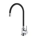 Misturador Docol Spice Mesa P/ Cozinha Monocomando Chrome/Preto