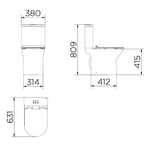 Kit Docol Lift Bacia/Caixa e Acessórios Branco