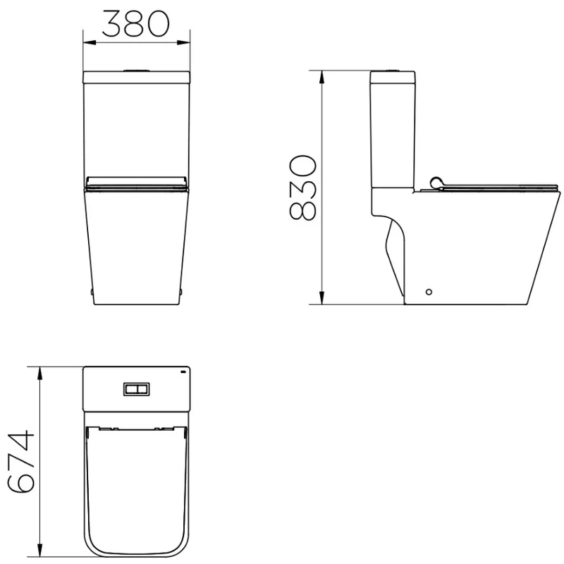 Kit Docol Vougan Bacia/Caixa e Acessórios Branco