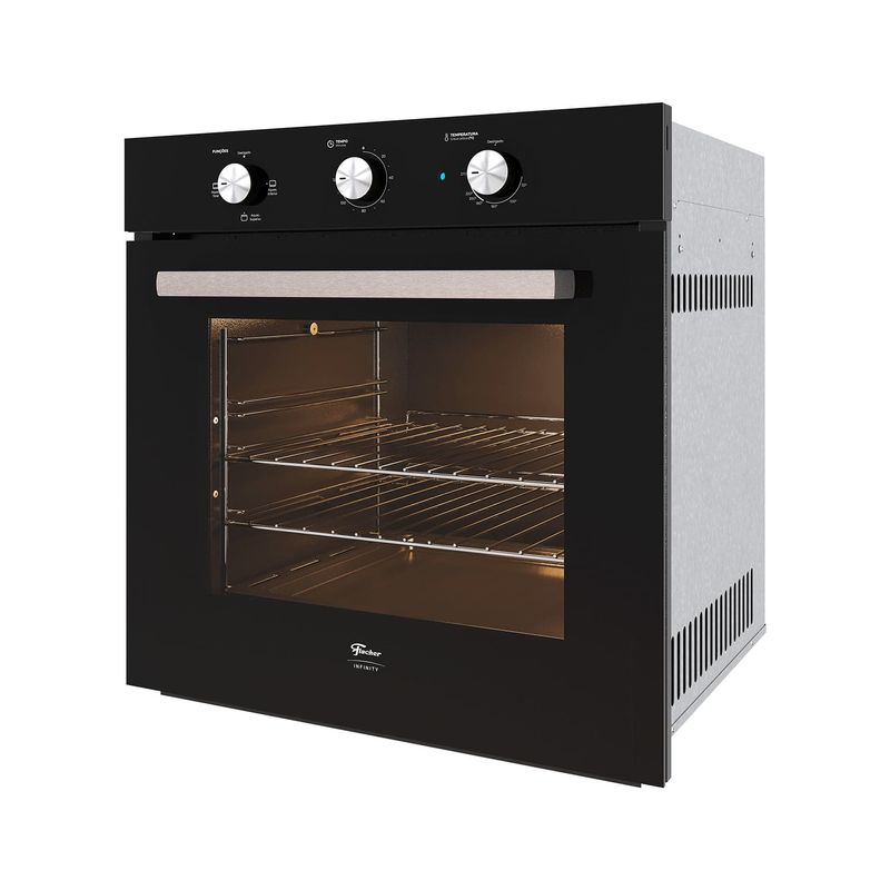 Forno Fischer 40370-110034 Infinity Elétrico Embutir Com Grill 78 L Preto 220 V