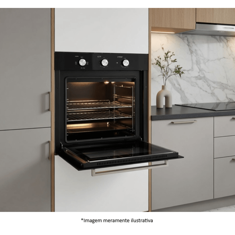 Forno Fischer 40370-110034 Infinity Elétrico Embutir Com Grill 78 L Preto 220 V