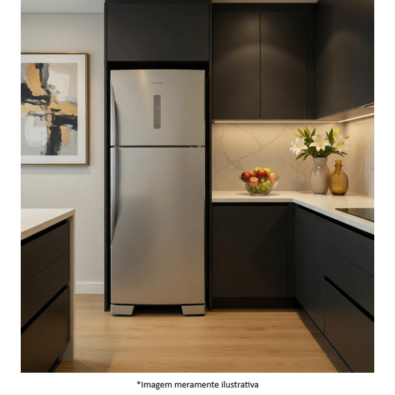 Refrigerador Panasonic NR-BT58PV3WB Inverter Frost Free 2 Portas 446 L Branco 220 V