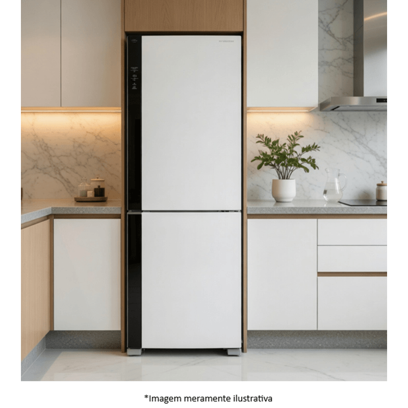 Refrigerador Brastemp BRE66ABXNA Inverter Frost Free Inverse 500 L Branco Bivolt