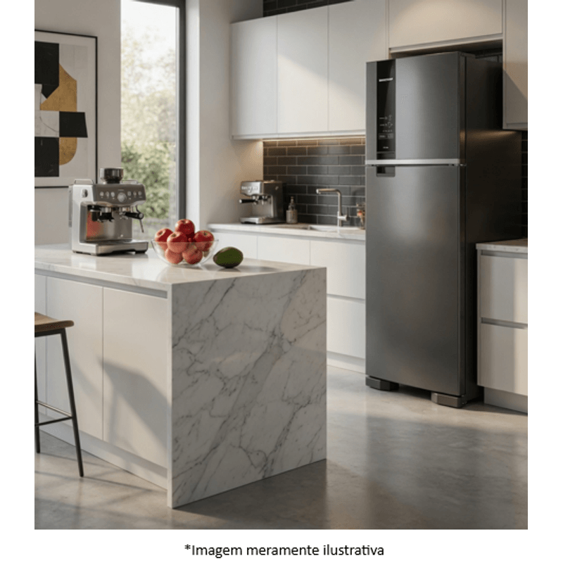 Refrigerador Brastemp BRM54JKBNA Frost Free Duplex 400 L Inox 220 V
