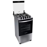 Fogão Brastemp BFO4NBRUNA Gás Piso 4 Bocas Inox Bivolt