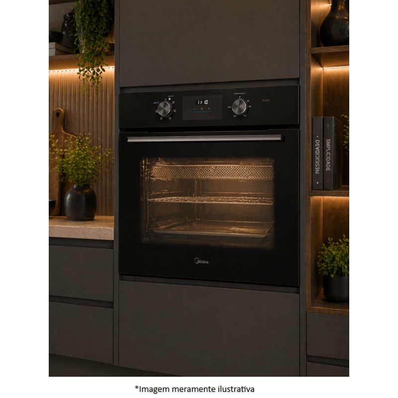 Forno Midea TSD62 Elétrico Embutir 68 L Preto 220 V