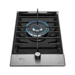 Cooktop Fischer 33790-92104 Platinium com Trempe de Ferro Fundido Gás 1 Boca Tripla Chama Preto Bivolt