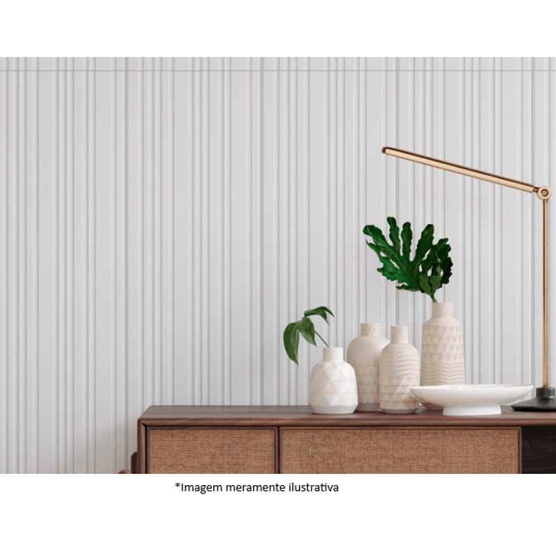 Revestimento Eliane Diamante Linen Branco Acetinado Classe A - Retificado 30 x 90 Cm 1,62 m²