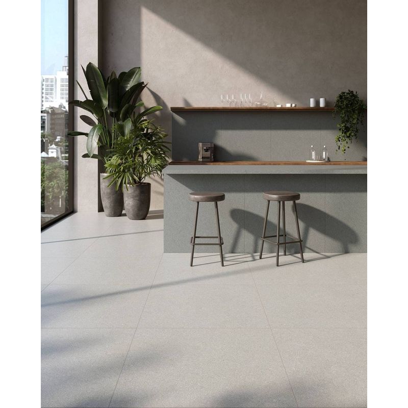 Porcelanato Eliane Basalto Gris Natural Classe A - Retificado 90 x 90 Cm 2,43 m²