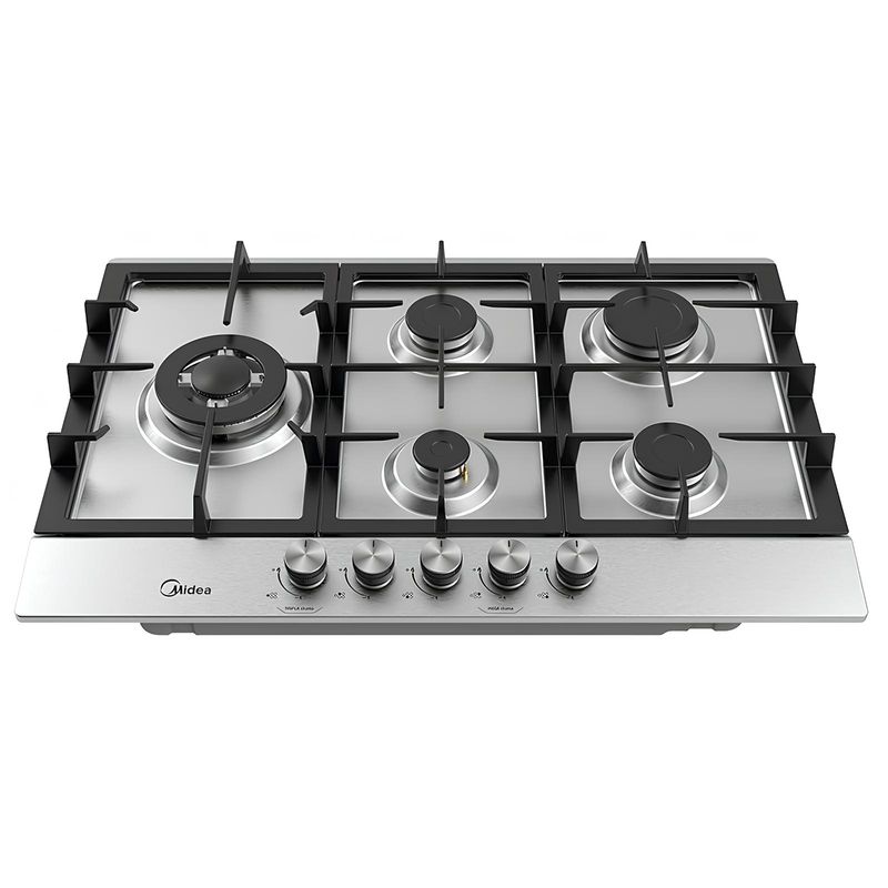 Cooktop Midea CYB5B Gás 5 Bocas Inox Bivolt
