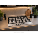 Cooktop Midea CYB5B Gás 5 Bocas Inox Bivolt