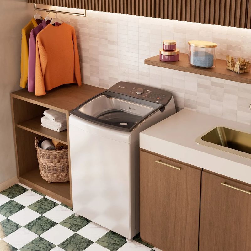 Lavadora de Roupas Brastemp BWF16ABBNA 16 Kg Branca 220 V