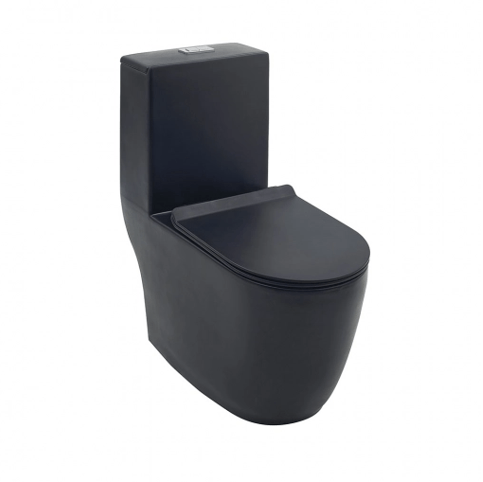 Bacia Firenze Monobloco ARX-0401 Preta Matte | Casas da Água