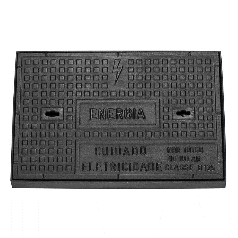 Tampa Fundição União Energia (Padrão Celesc) Ferro Fundido 70 x 46 Cm 12,5 T