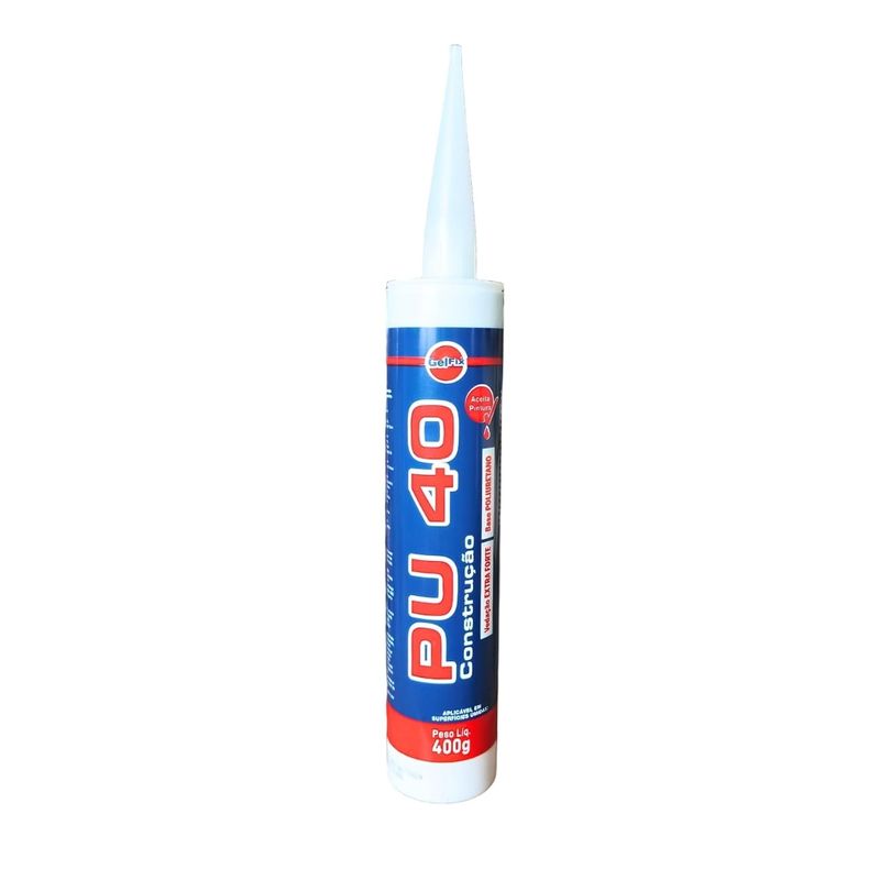 Adesivo Gelfix Poliuretano PU40 Construção Preto 400 g
