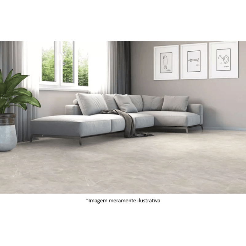 Porcelanato Elizabeth Luxury Acetinado Classe A - Retificado 84 x 84 Cm 2,12 m²
