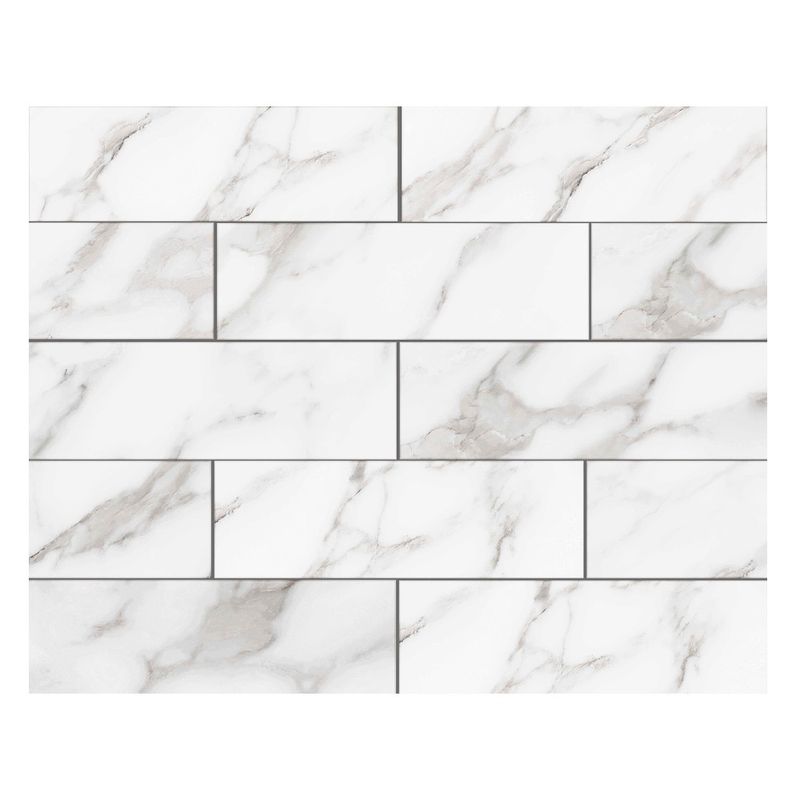 Revestimento Gabriella BK722/301 Brick Calacata Matte Classe A 7 x 22 Cm 0,96 m²