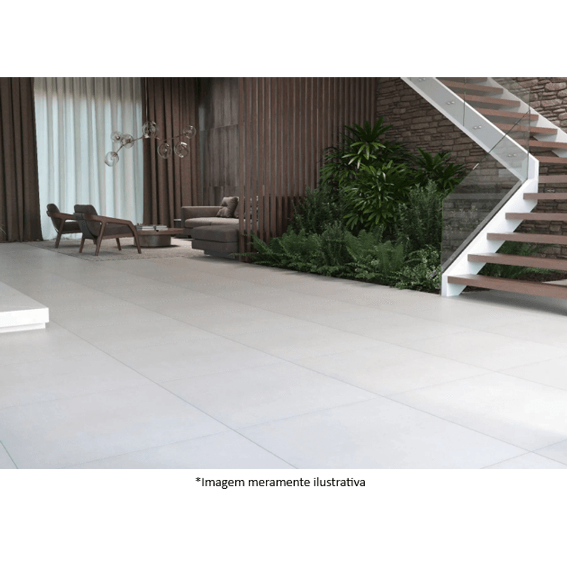 Porcelanato Elizabeth Urban Off-White Acetinado Classe A - Retificado 84 x 84 Cm 2,12 m²