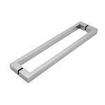Puxador Geris Duplo Clean Inox Polido 20 Cm