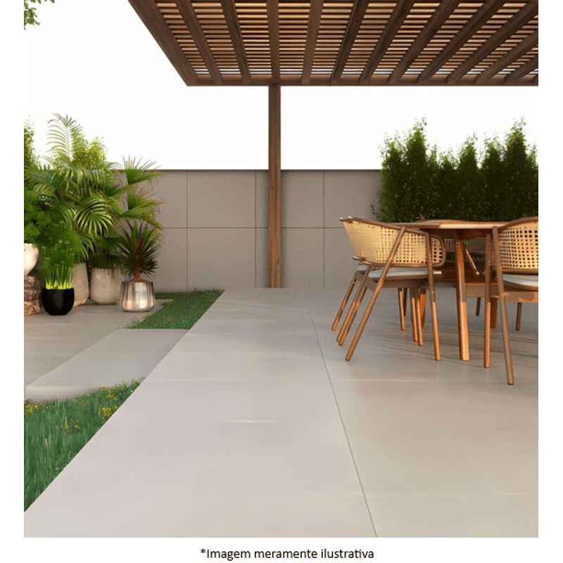 Porcelanato Eliane Metropole Portland Área Externa Classe A - Retificado 90 x 90 Cm 1,62 m²