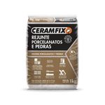 Rejunte Ceramfix Porcelanatos e Pedras Novo Bege 1 Kg