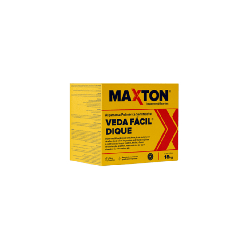 Impermeabilizante Maxton Veda-Fácil Dique Semi-Flexível 18 Kg