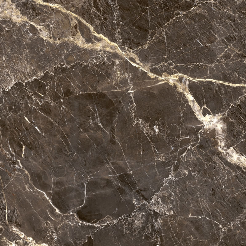 Piso Angelgres Marmo Brown Dark Polido Classe A - Retificado 72 x 72 Cm 2,07 m²
