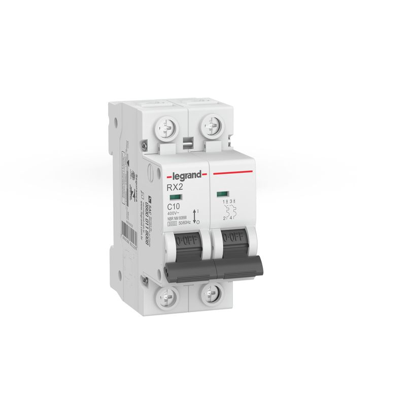 Disjuntor Pial Mini RX2 Curva C Bipolar 40A