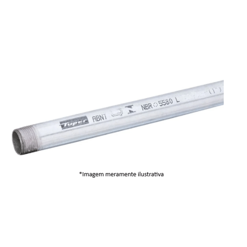 Tubo Tuper 1/2' Galvanizado 6 M 2,25 mm