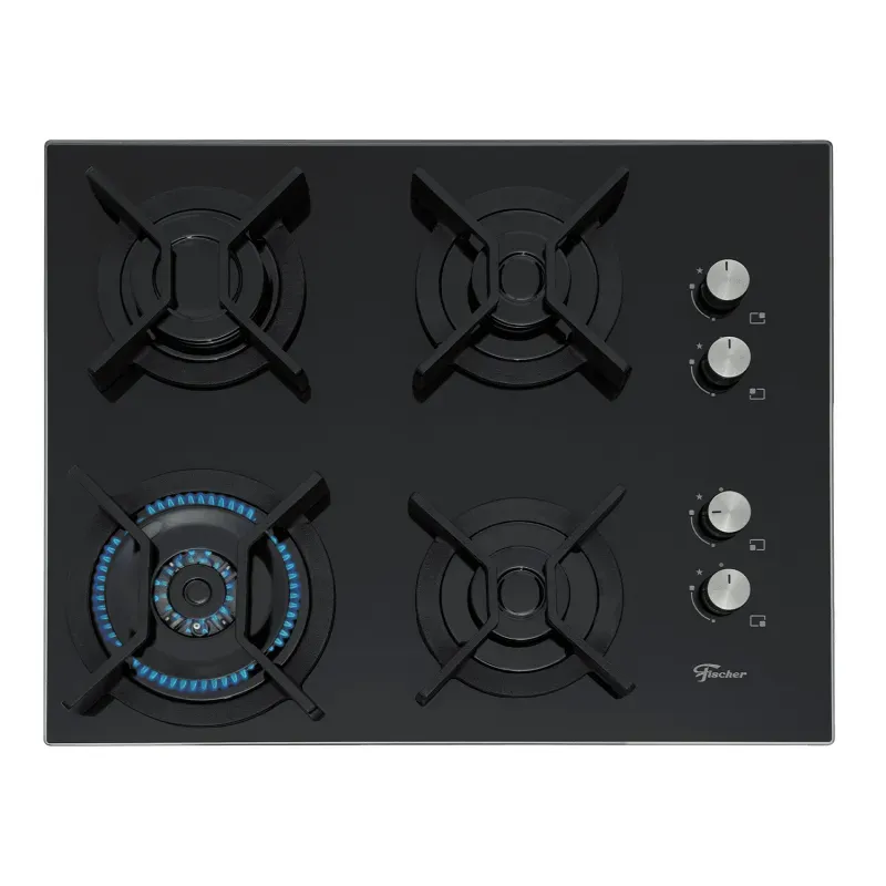 Cooktop Fischer 26297-57076 TC Infinity Gás 4 Bocas Preto Bivolt